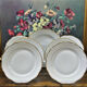 Service de table vintage blanc et or, service de table ancien