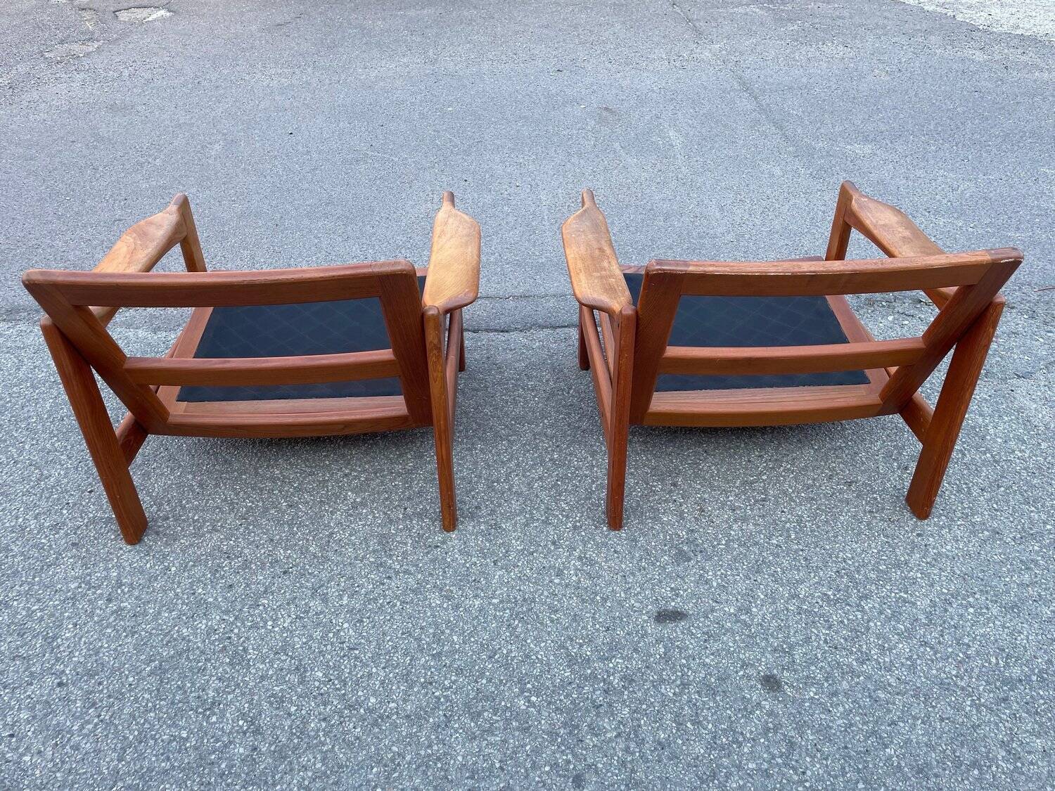 Set of mid-century modernist teak chairs, Denmark, 1967