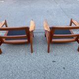 Set of mid-century modernist teak chairs, Denmark, 1967
