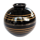 Vase art déco or et platine