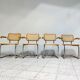 Vintage Marcel Breuer Cesca B64 chairs, made in italy, 1970