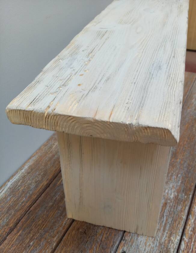Small wooden bench
