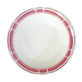 Plat rond creux badonviller rouge