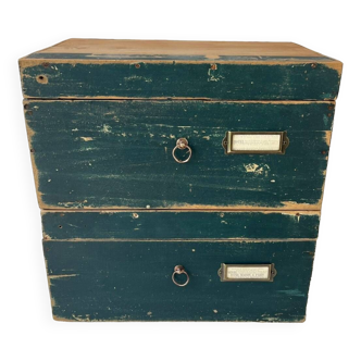 Duo of notarial study boxes