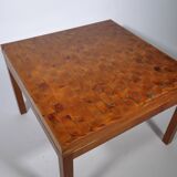 Table basse cocktail années 60 France Marqueterie