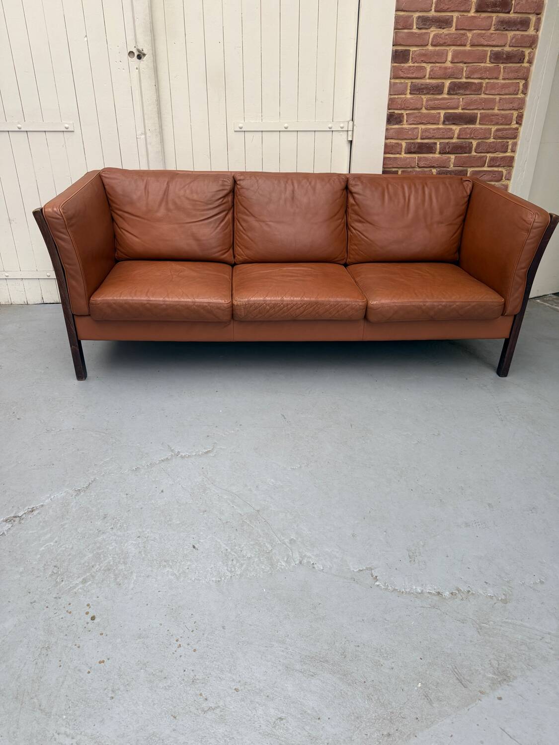 Scandinavian leather sofa