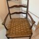 Provencal armchair fireplace corner