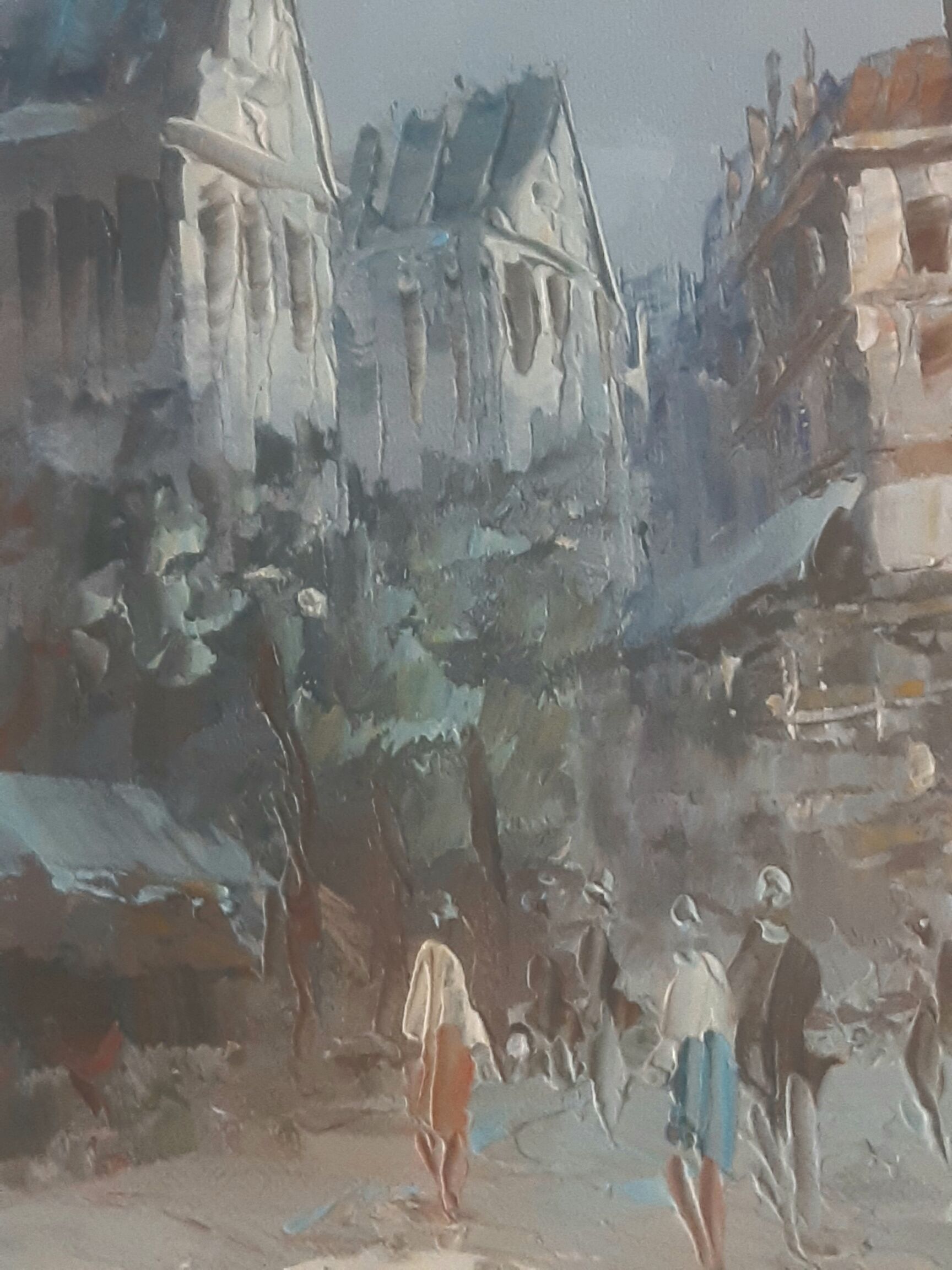 Street scene painting