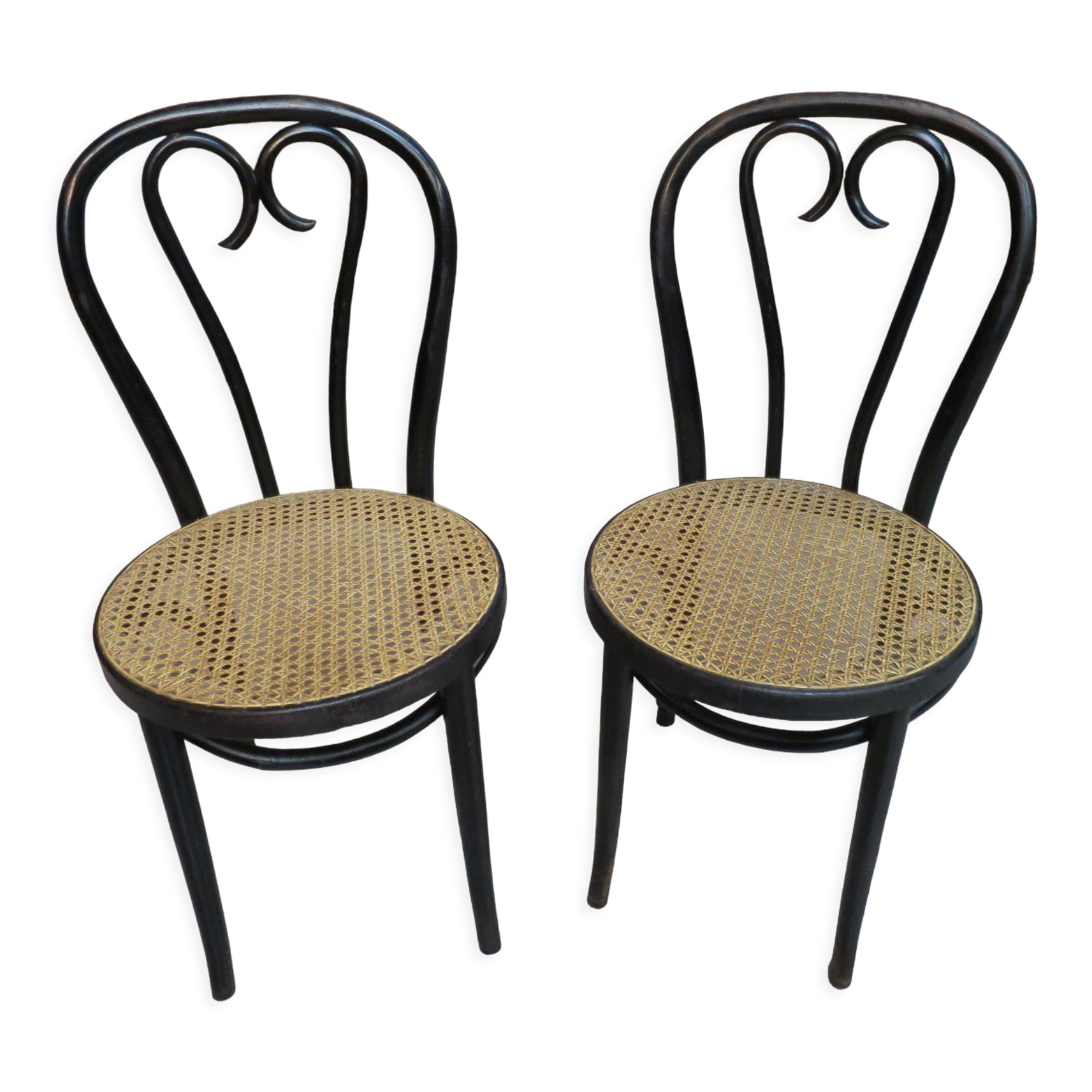 Pair of chairs bentwood black