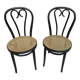 Pair of chairs bentwood black