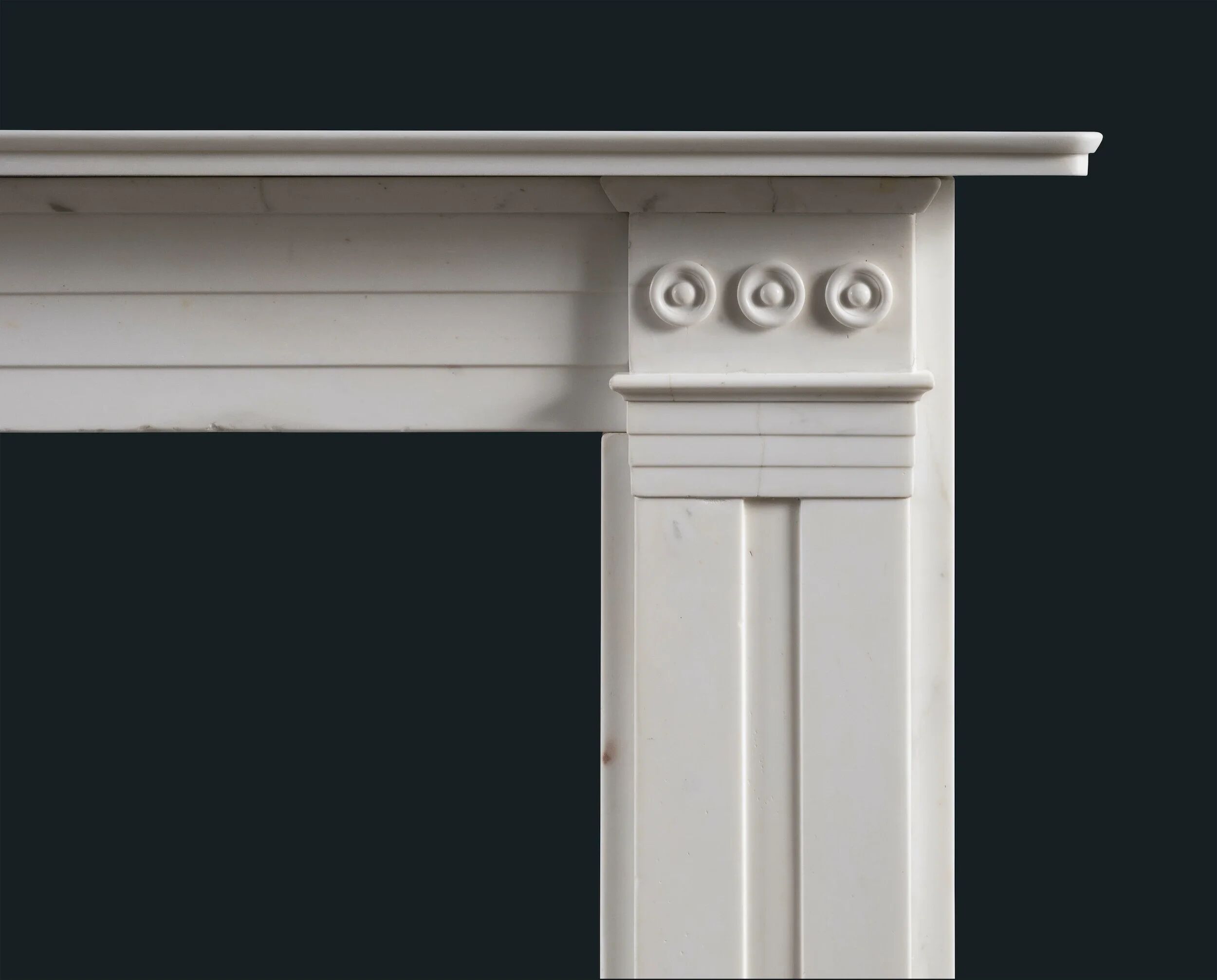 William IV statuary marble fireplace surround
