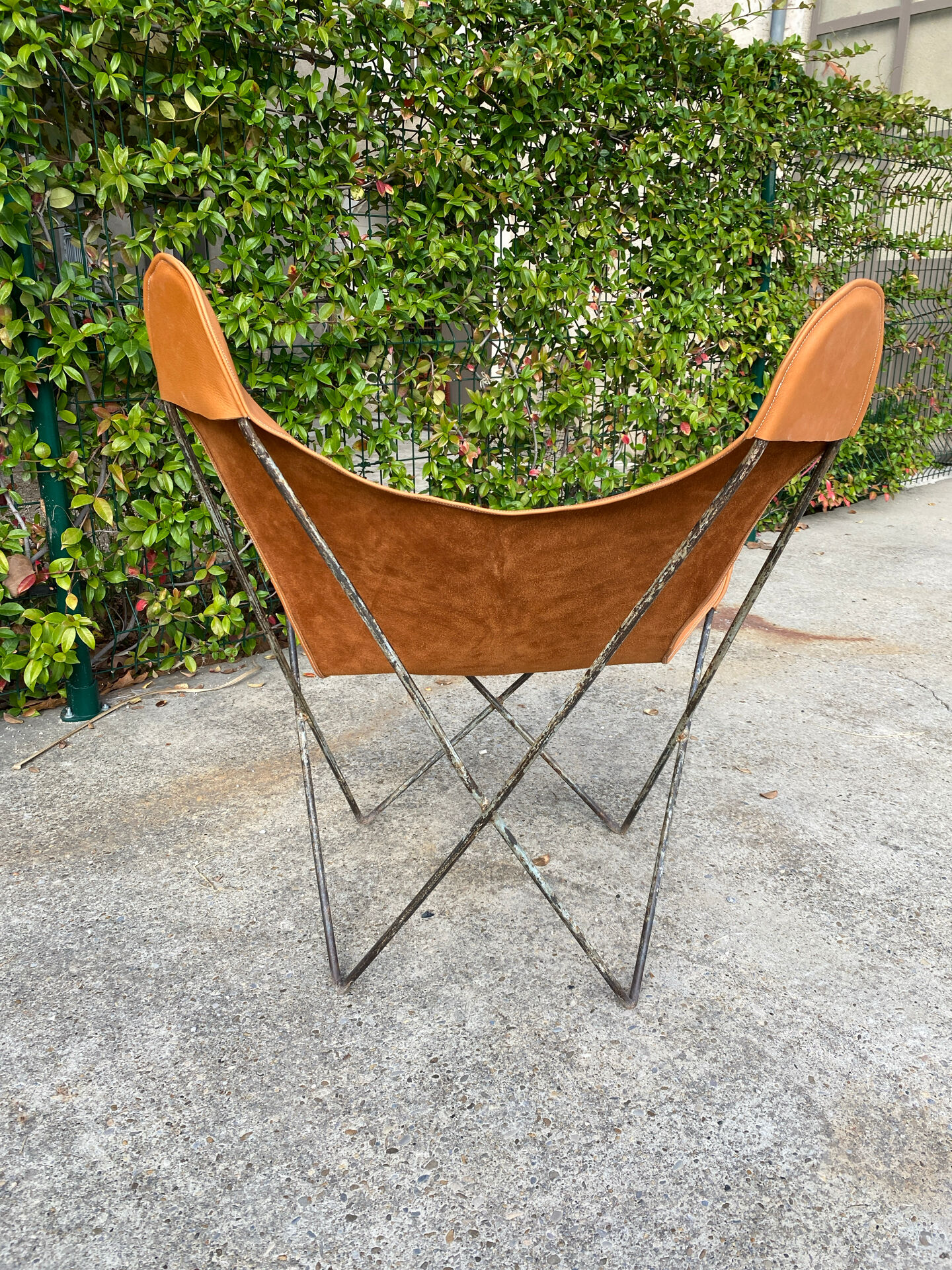 Fauteuil AA Butterfly pour Airborne 1950 en cuir