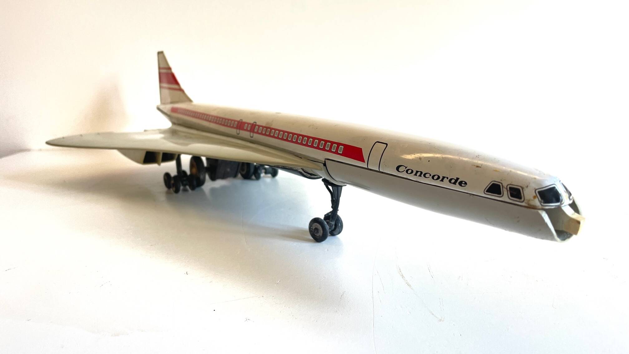 CONCORDE Plane Metal Toy JOUSTRA Vintage