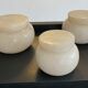 Series of 3 empty vintage alabaster pocket