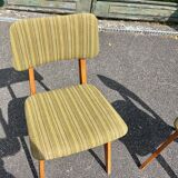 Pair of green chairs French modernism 1960