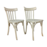 White Luterna vintage bistro chairs