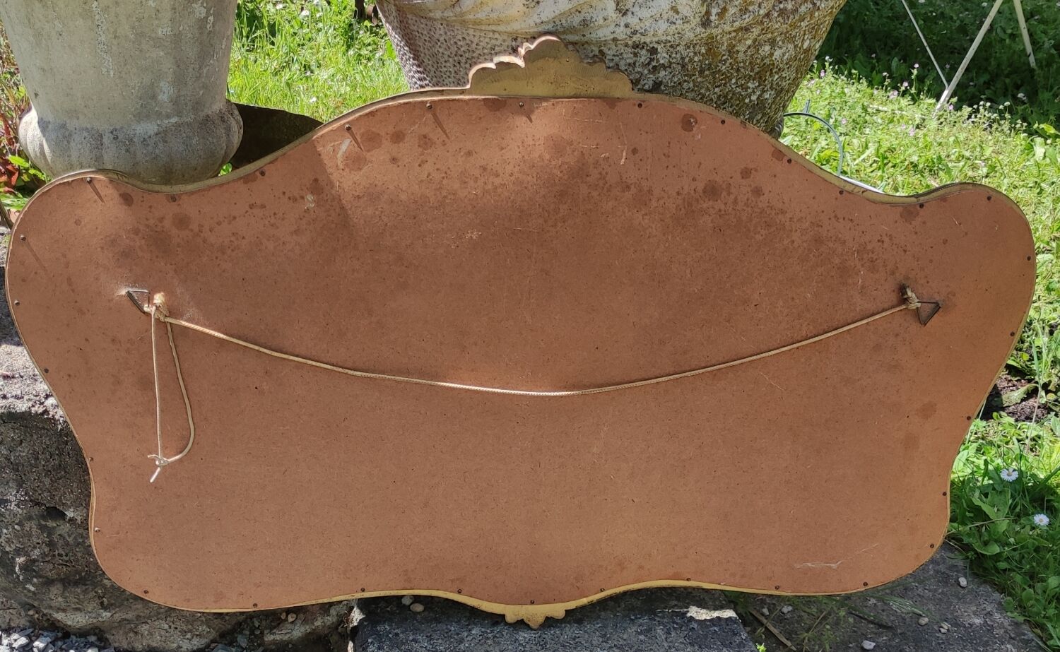 Ancien miroir doré style Louis XV