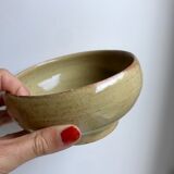 Ceramic bowl / glazed pottery signed 60s-70s
