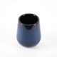 Vase en céramique bleu marine, design danois, années 1970, fabriqué au Danemark
