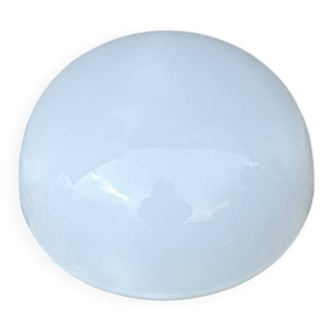 Vintage ceiling light in white opaline, vintage wall sconce.