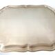 Elegant Table Art Silver-Plated Metal Tray Louis XVI Vintage Style