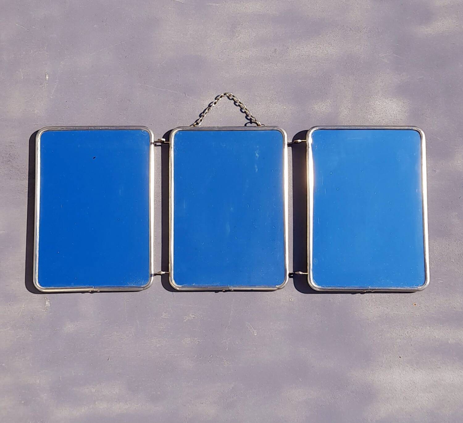 Triptych barber mirror