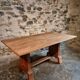 French Art Deco dining table in oak, 1930–1950