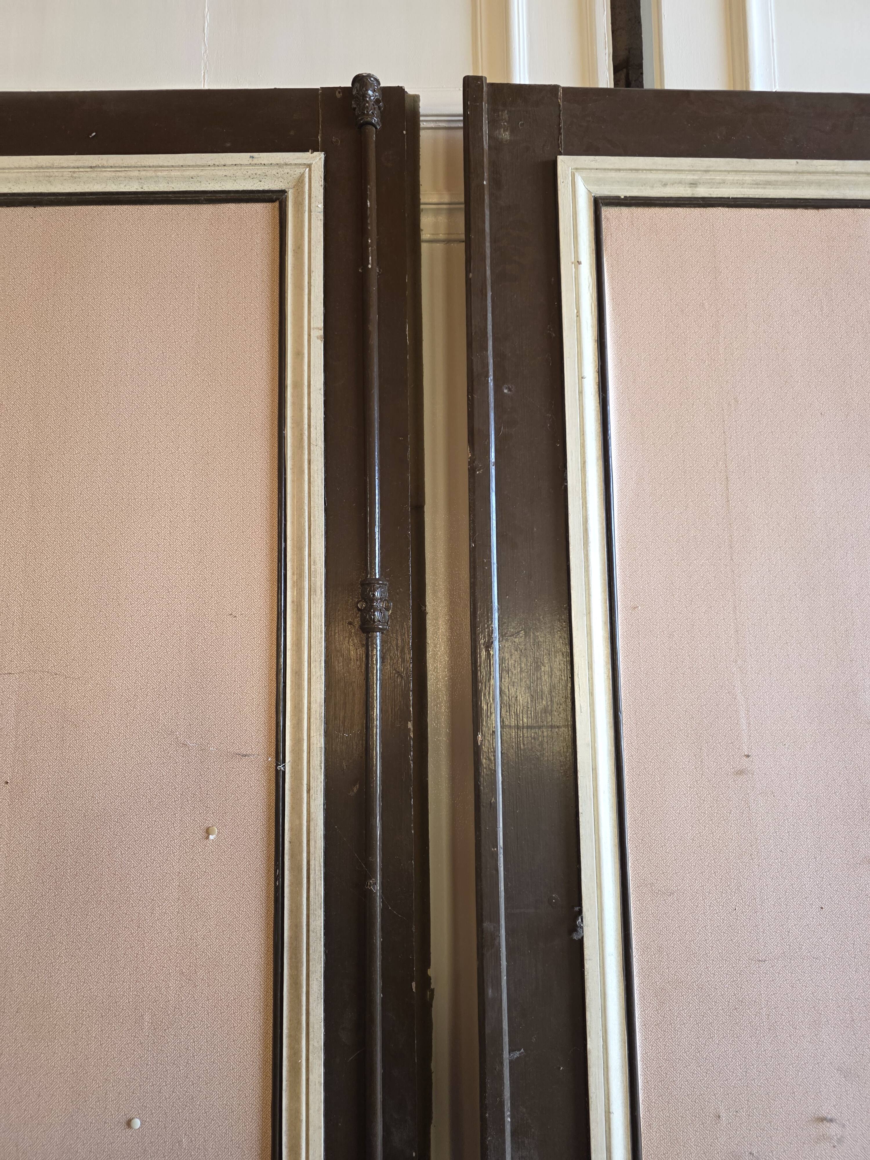 3 paires de portes de séparation du XIXème s.
