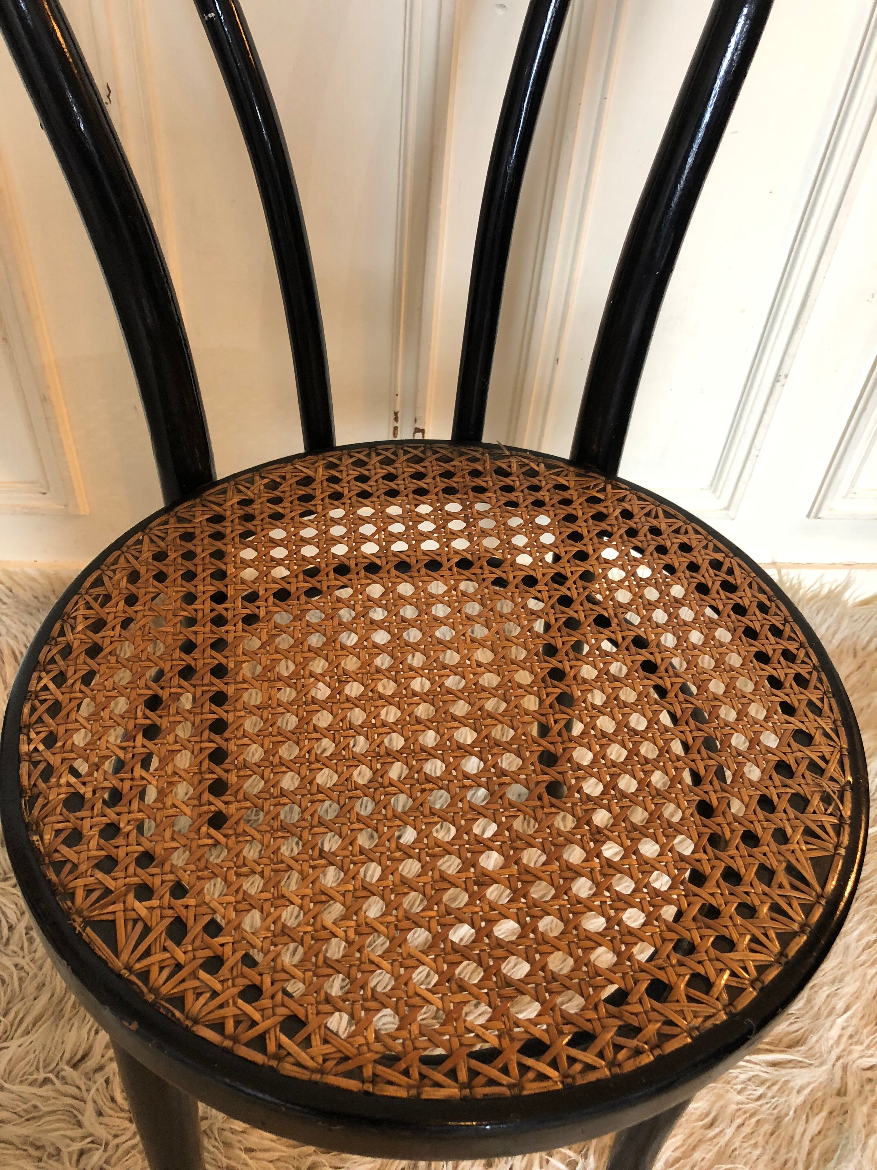 Set of 2 chairs thonet cane