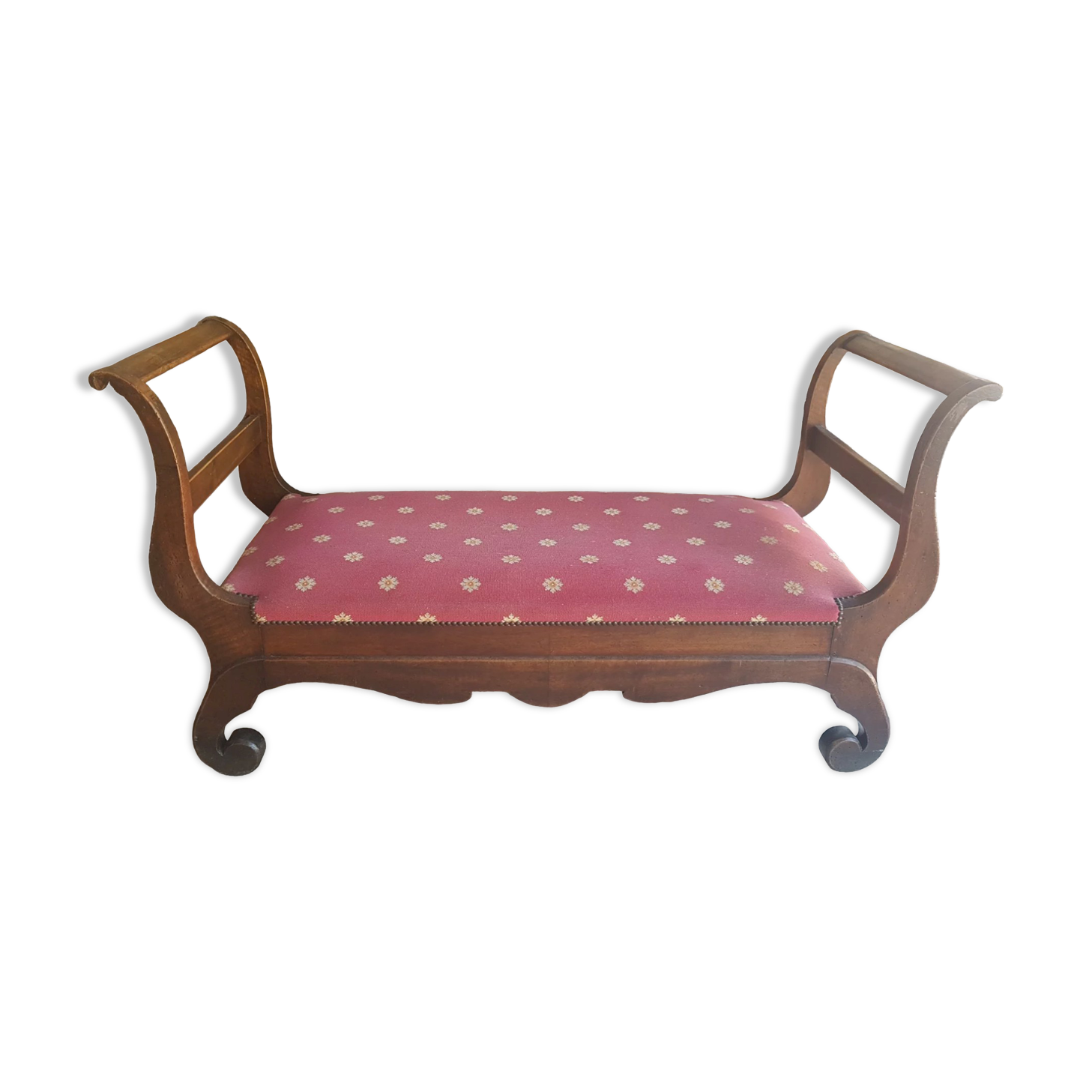 Empire style curved bench