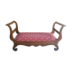 Empire style curved bench