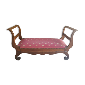 Empire style curved bench
