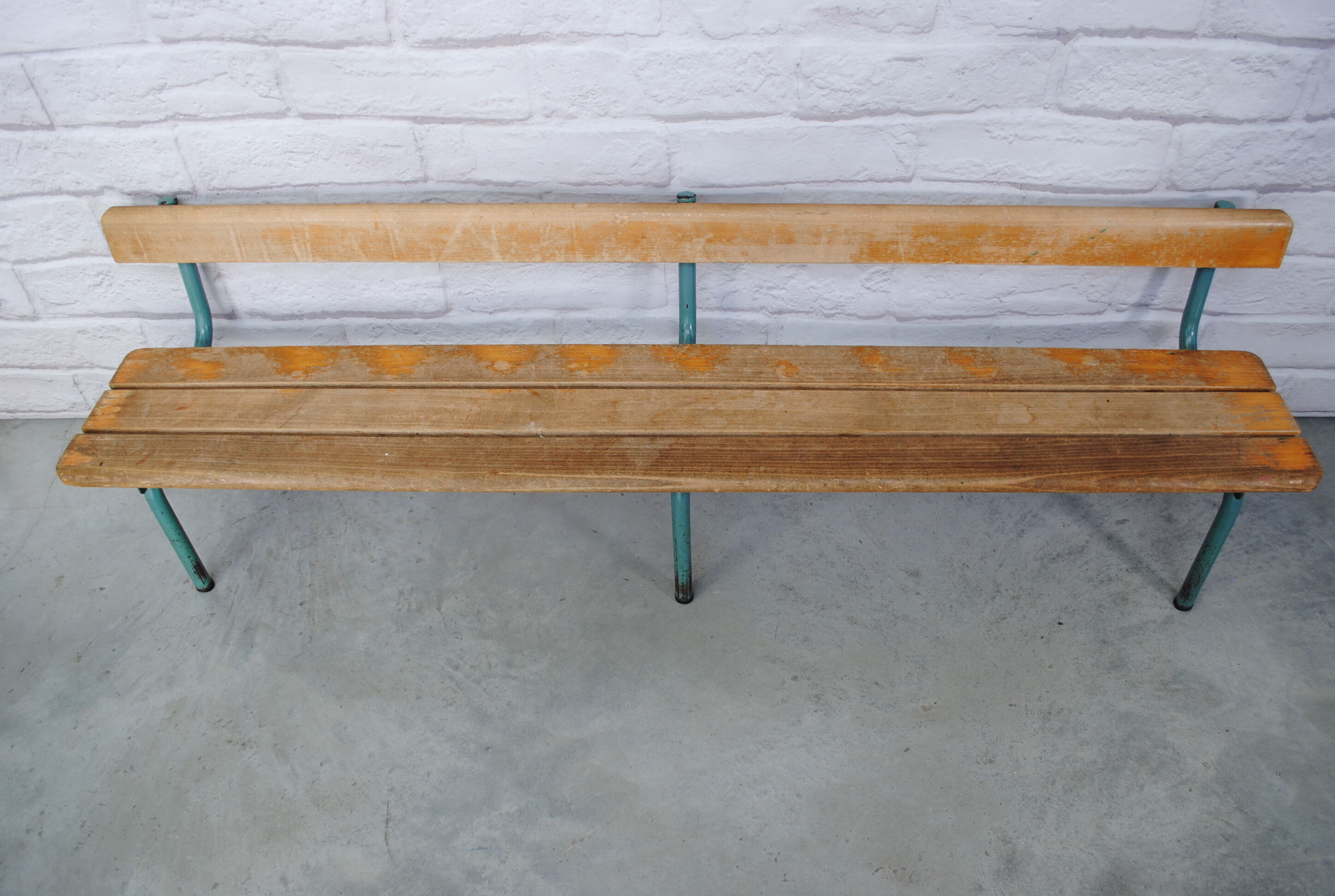 Vintage school bench