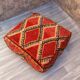 Vintage Moroccan pouf, Beni ourain Moroccan pouf, Berber pouf,