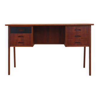 Teak desk, Danish design, 1970s, production: Denmark