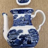 Rare antique porcelain teapot – Copeland England Spode's Tower
