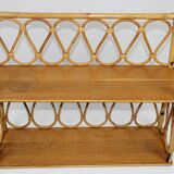Rattan shelf