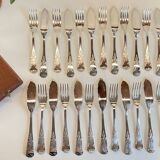 PLATIL 12 Couverts à Poisson  Métal Argenté