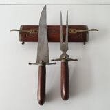 Service à découper fourchette et couteau ancien