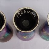 Set of three Morvan ceramic mazagrans