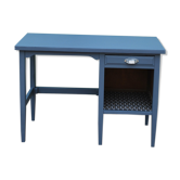 Bureau vintage rénové gris orage