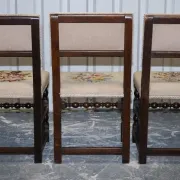 Victorian Floral Tapestry Dining Chairs, England, Set of 6