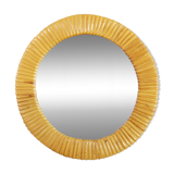 Vintage wicker mirror