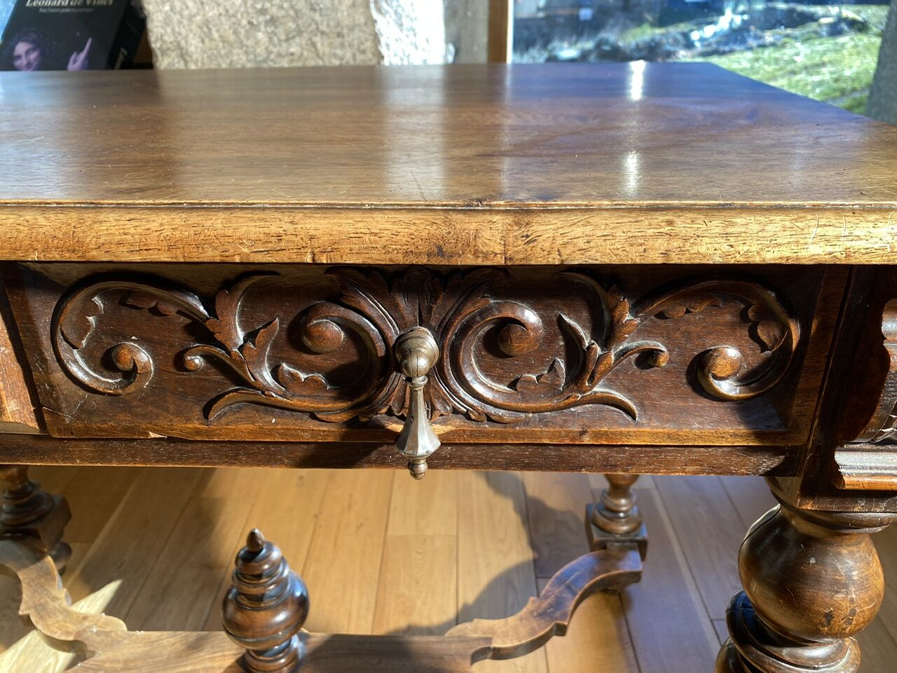 Louis XVIII style table, late 19th century