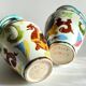 Italian Majolica Vases with Dragon Motif