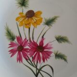 12 deep plates – Gien porcelain – Fanfare model – 1920s