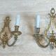 Pair of Bronze Wall Lights in Louis XVI Style by Lucien Gau