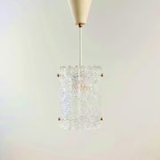 Scandinavian Brass & Glass Ceiling Light by Carl Fagerlund for Lyfa & Orrefors, 1960s