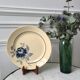 Round dish blue flowers Saint-Amand years 30-40