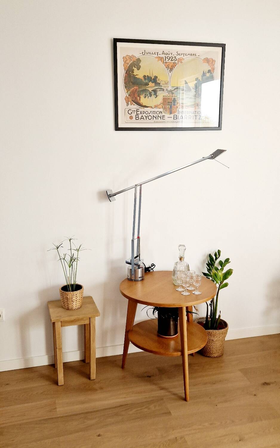 Scandinavian style side table from the 50s